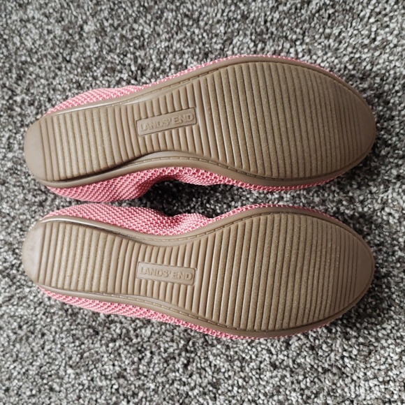 Lands' End Elastic Ballet Flat Mesh - Baroque Rose - Size 6 - Picture 3 of 4